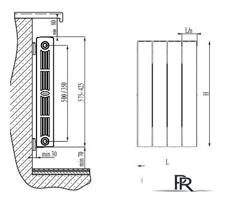 Биметаллический радиатор Rifar SUPReMO 500 (10 секций) - Изображение №2 — Интернет-магазин ПроЗаказ