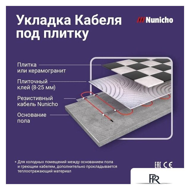 Нагревательный кабель Nunicho Etalon SHS 200Вт с терморегулятором RТС 70.26 (10м) - Изображение №4 — Интернет-магазин ПроЗаказ