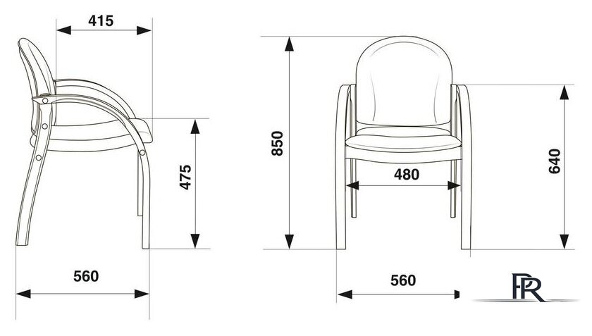 Офисный стул Бюрократ Джуно (черный) - Изображение №6 — Интернет-магазин ПроЗаказ