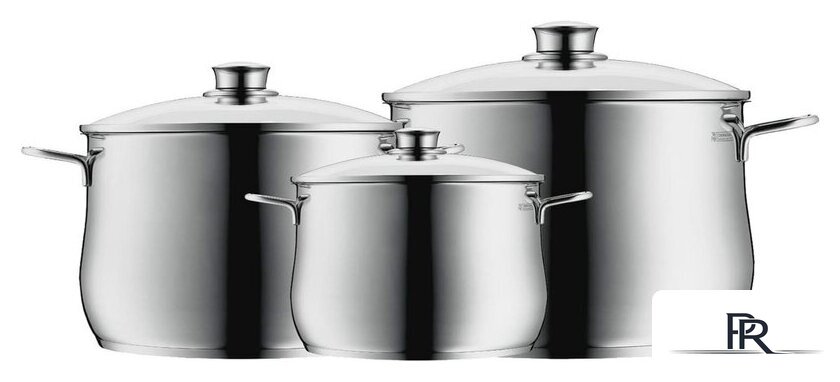Набор кастрюль WMF Diadem Plus 0730036040 - Изображение №4 — Интернет-магазин ПроЗаказ