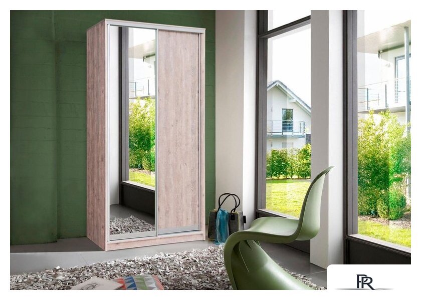 Шкаф-купе Рэйгрупп 120450 YYX Elgon РГ-06.02 (ясень снежный/хром) - Изображение №4 — Интернет-магазин ПроЗаказ