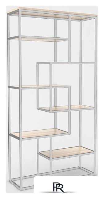 Стеллаж Hype Mebel Зиг-Заг-2 100x170 (белый/древесина белая) - Изображение №1 — Интернет-магазин ПроЗаказ
