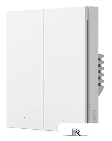 Выключатель Aqara Smart Wall Switch H1 двухклавишный c нейтралью (белый) - Изображение №1 — Интернет-магазин ПроЗаказ