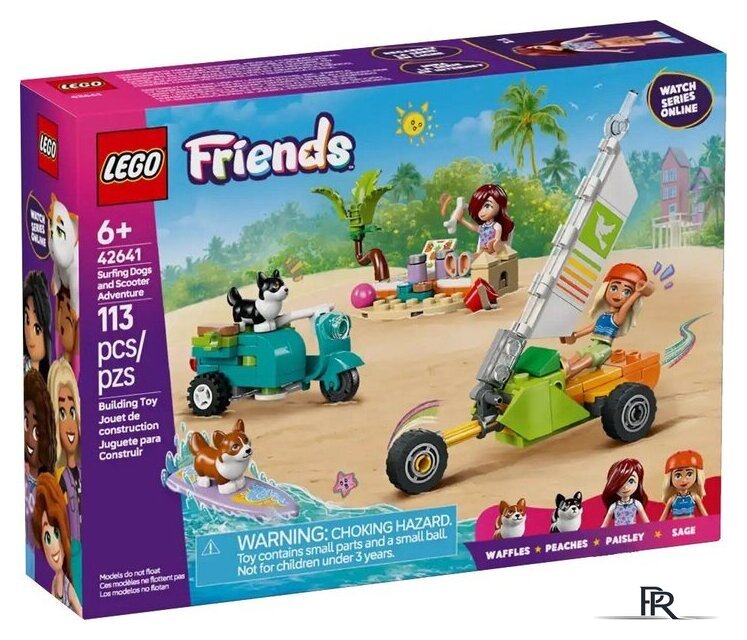 Конструктор LEGO Friends 42641 Собаки-серфингисты и приключения на скутере - Изображение №1 — Интернет-магазин ПроЗаказ