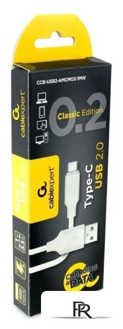 Кабель Cablexpert USB Type-A - USB Type-C CCB-USB2-AMCMO2-1MW (1 м, белый) - Изображение №1 — Интернет-магазин ПроЗаказ