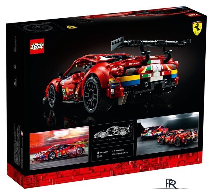 Конструктор LEGO Technic 42125 Ferrari 488 GTE AF Corse 51 - Изображение №2 — Интернет-магазин ПроЗаказ