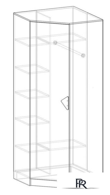 Угловое окончание Премиум Рокси угловой (белый/ирис) - Изображение №5 — Интернет-магазин ПроЗаказ