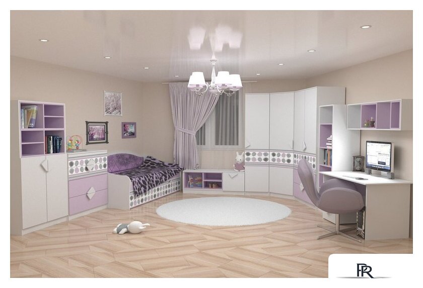 Угловое окончание Премиум Рокси угловой (белый/ирис) - Изображение №3 — Интернет-магазин ПроЗаказ