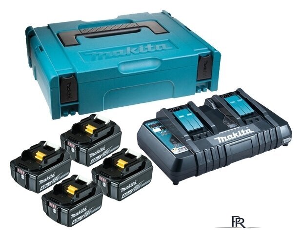 Аккумулятор с зарядным устройством Makita BL1860B + DC18RD (18В/6.0 а*ч + 18В) - Изображение №1 — Интернет-магазин ПроЗаказ