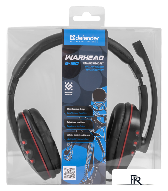 Наушники Defender Warhead G-160 (черный/красный) - Изображение №4 — Интернет-магазин ПроЗаказ