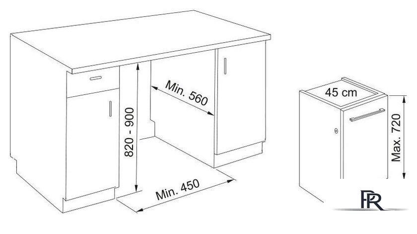 Встраиваемая посудомоечная машина Franke FDW 4510 E8P E - Изображение №3 — Интернет-магазин ПроЗаказ