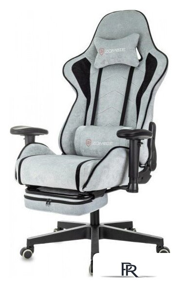 Игровое (геймерское) кресло Zombie Drift/F (серо-голубой/черный) - Изображение №5 — Интернет-магазин ПроЗаказ