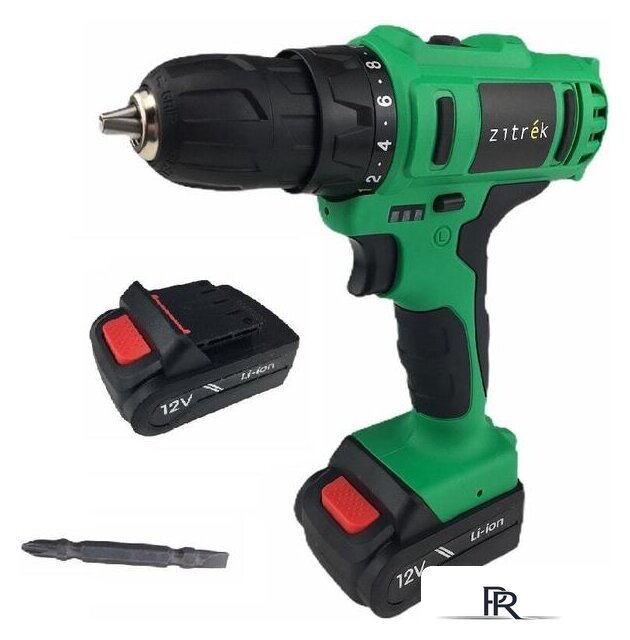 Дрель-шуруповерт Zitrek Greenpower 12-Li 063-4074 (с 2-мя АКБ, кейс) - Изображение №2 — Интернет-магазин ПроЗаказ