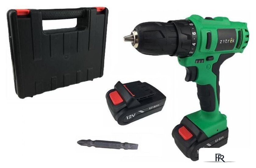Дрель-шуруповерт Zitrek Greenpower 12-Li 063-4074 (с 2-мя АКБ, кейс) - Изображение №1 — Интернет-магазин ПроЗаказ