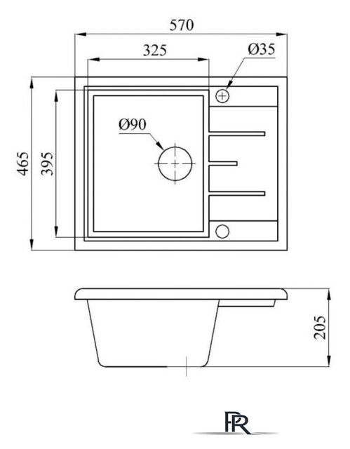 Кухонная мойка AV Engineering Platinum AV765495PBK (черный) - Изображение №3 — Интернет-магазин ПроЗаказ