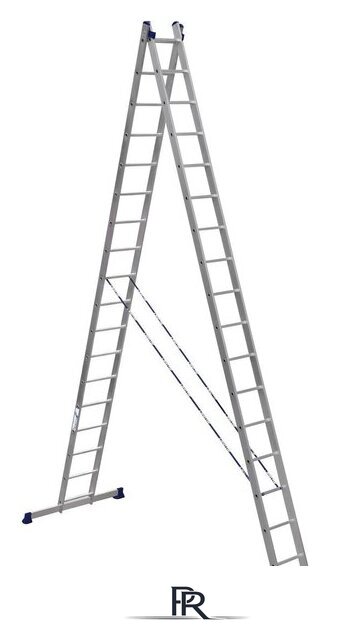 Лестница-стремянка Алюмет двухсекционная универсальная 6217 2x17 - Изображение №1 — Интернет-магазин ПроЗаказ