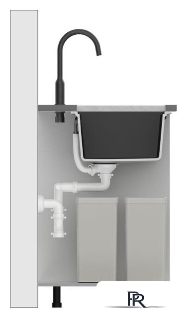 Кухонная мойка Quadron HQD7644U2_PVDG1_U - Изображение №5 — Интернет-магазин ПроЗаказ