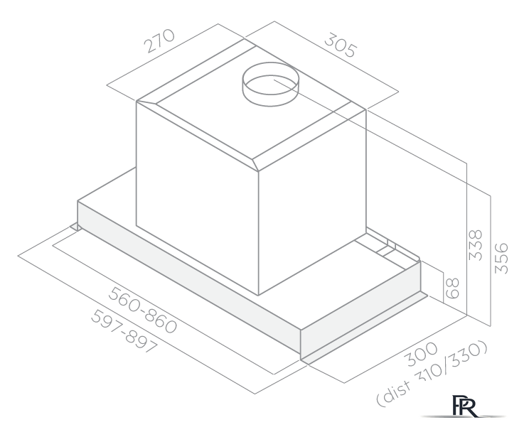 Кухонная вытяжка Elica Glass Out IX/A/60 [PRF0109787] - Изображение №4 — Интернет-магазин ПроЗаказ