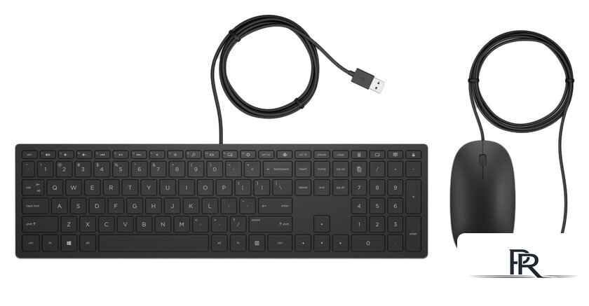 Офисный набор HP Pavilion 400 (клавиатура + мышь, черный) - Изображение №1 — Интернет-магазин ПроЗаказ
