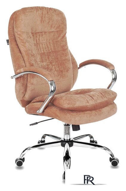 Офисное кресло Бюрократ T-9950SL Fabric (светло-коричневый Velvet 90) - Изображение №1 — Интернет-магазин ПроЗаказ