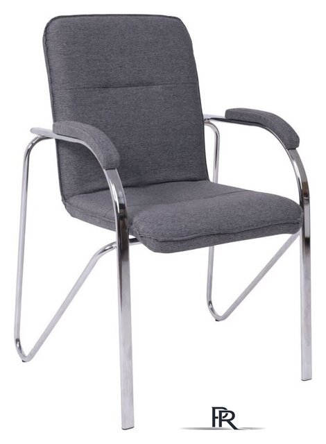 Офисный стул AksHome Samba AKS-1 (Leto 68 темно-серая ткань, мягкие подлокотники) - Изображение №1 — Интернет-магазин ПроЗаказ