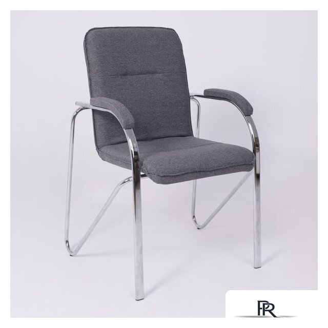 Офисный стул AksHome Samba AKS-1 (Leto 68 темно-серая ткань, мягкие подлокотники) - Изображение №5 — Интернет-магазин ПроЗаказ