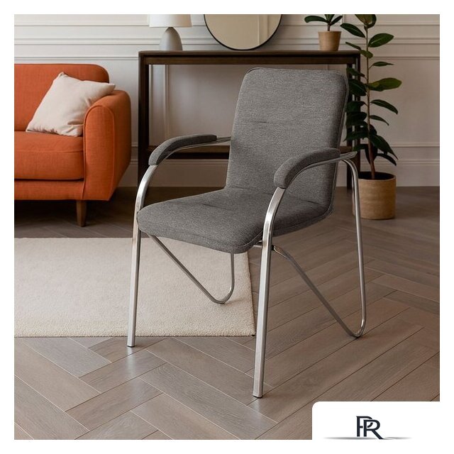 Офисный стул AksHome Samba AKS-1 (Leto 68 темно-серая ткань, мягкие подлокотники) - Изображение №2 — Интернет-магазин ПроЗаказ