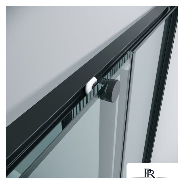 Душевой уголок Grossman Galaxy 80x80x195 300.K33.01.8080.21.00 (черный матовый/прозрачное стекло) - Изображение №6 — Интернет-магазин ПроЗаказ