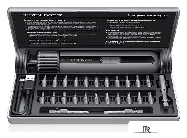 Электроотвертка Trouver 4V Electric Screwdriver Kit (с АКБ, кейс) - Изображение №2 — Интернет-магазин ПроЗаказ