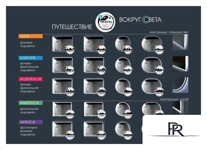  Алмаз-Люкс Зеркало Palmer 10070sh2-6 - Изображение №7 — Интернет-магазин ПроЗаказ