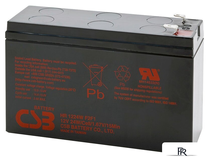 Аккумулятор для ИБП CSB Battery HR1224W F2 (12В/6.4 А·ч) - Изображение №1 — Интернет-магазин ПроЗаказ