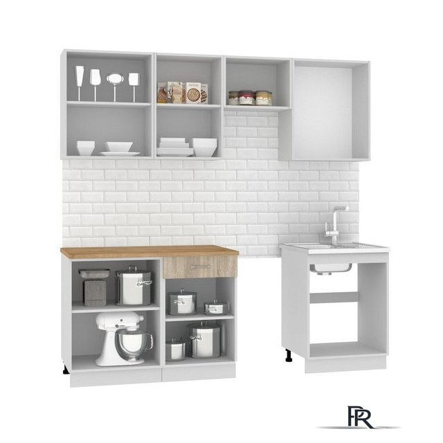 Готовая кухня Mio Tesoro Экстра-лайт 2.2 (дуб сонома/дуб бунратти) - Изображение №3 — Интернет-магазин ПроЗаказ