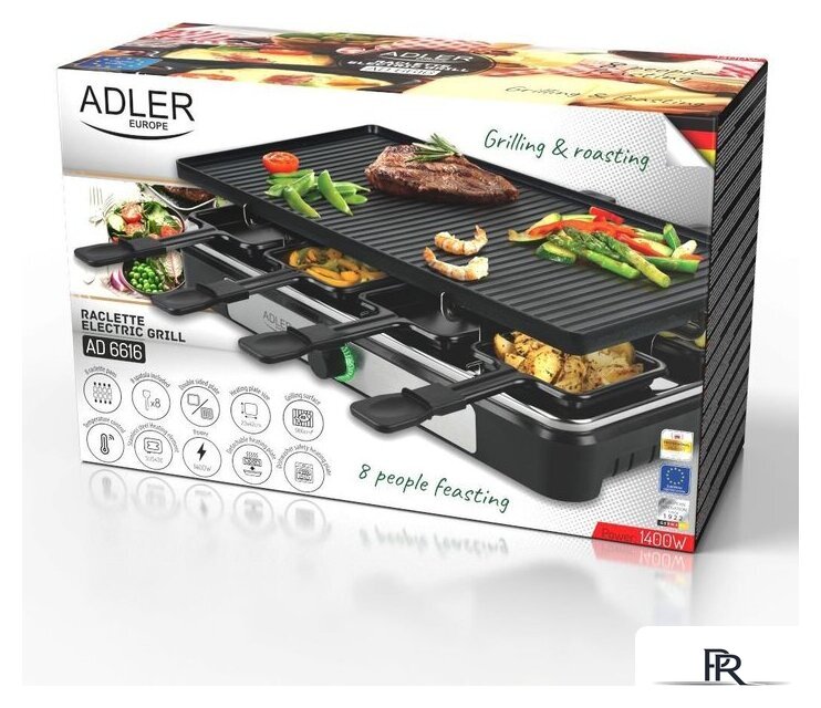 Раклетница Adler AD 6616 - Изображение №20 — Интернет-магазин ПроЗаказ