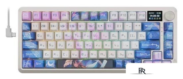 Клавиатура Redragon Flekact Pro (белый/сиреневый/синий) - Изображение №1 — Интернет-магазин ПроЗаказ