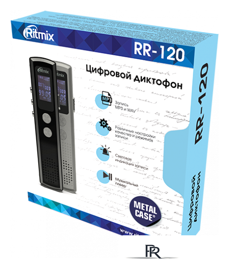 Диктофон Ritmix RR-120 8GB (черный) - Изображение №5 — Интернет-магазин ПроЗаказ