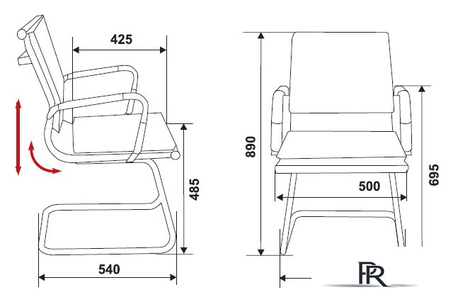 Офисный стул Бюрократ CH-993-Low-V/Black - Изображение №4 — Интернет-магазин ПроЗаказ
