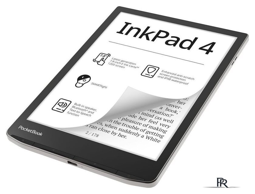Электронная книга PocketBook 743G InkPad 4 (черный/серебристый) - Изображение №4 — Интернет-магазин ПроЗаказ