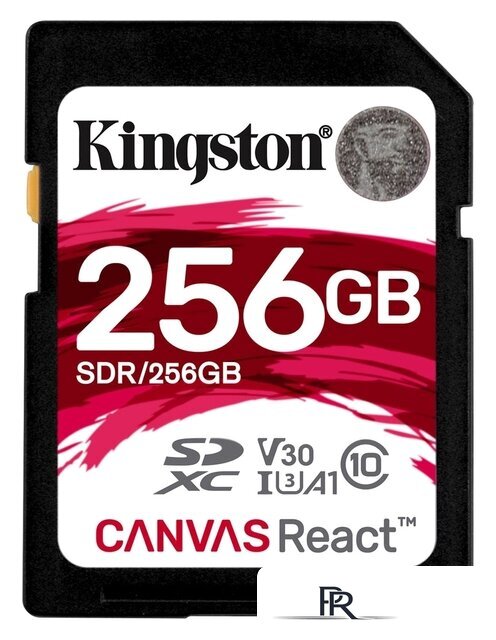 Карта памяти Kingston Canvas React SDR/256GB SDXC 256GB - Изображение №1 — Интернет-магазин ПроЗаказ