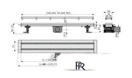 Трап/канал Alcaplast APZ13-DOUBLE9-650 (с решеткой) - Изображение №2 — Интернет-магазин ПроЗаказ