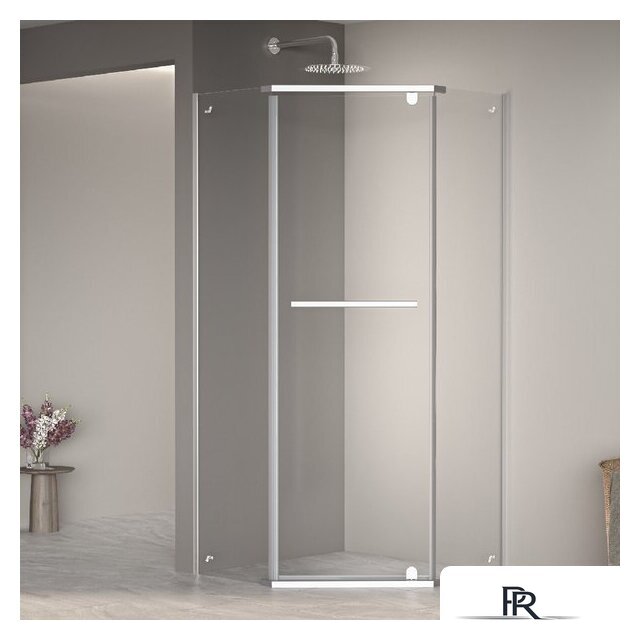 Душевой уголок RGW PA-82 41088288-11 80x80 (хром/прозрачное стекло) - Изображение №1 — Интернет-магазин ПроЗаказ