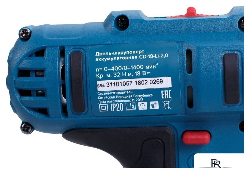 Дрель-шуруповерт Кратон CD-18-Li-2.0 31101057 (с 2-мя АКБ 2 Ач, кейс, оснастка) - Изображение №6 — Интернет-магазин ПроЗаказ