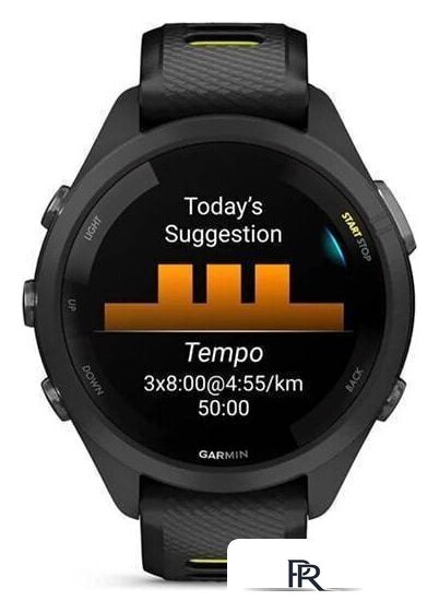 Умные часы Garmin Forerunner 265S (черный/желтый) - Изображение №4 — Интернет-магазин ПроЗаказ
