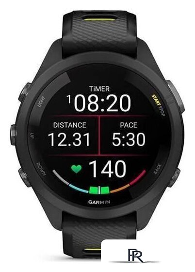 Умные часы Garmin Forerunner 265S (черный/желтый) - Изображение №2 — Интернет-магазин ПроЗаказ