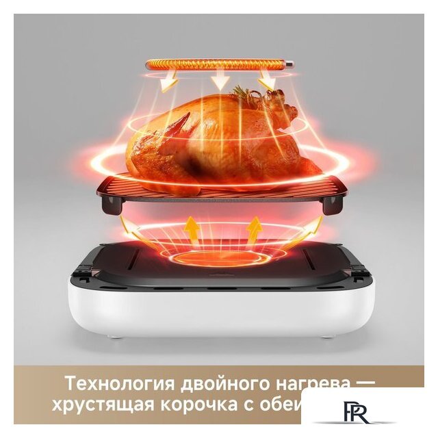 Аэрогриль (аэрофритюрница) Trouver Air Fryer FD10s Pro 6L (белый) - Изображение №9 — Интернет-магазин ПроЗаказ
