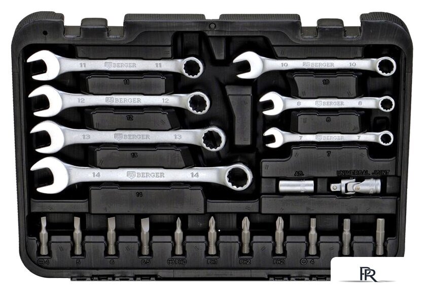 Универсальный набор инструментов Berger BG045-14 (45 предметов) - Изображение №2 — Интернет-магазин ПроЗаказ