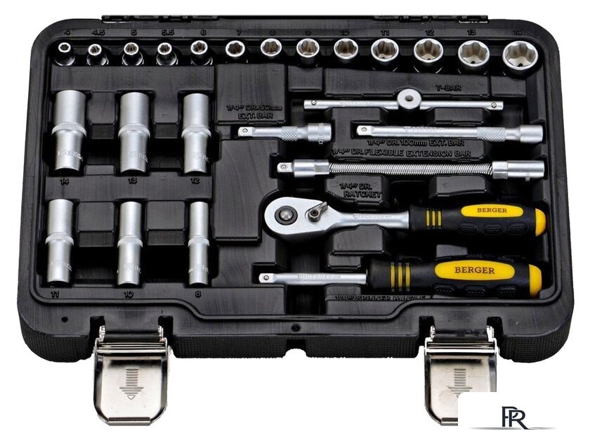 Универсальный набор инструментов Berger BG045-14 (45 предметов) - Изображение №3 — Интернет-магазин ПроЗаказ