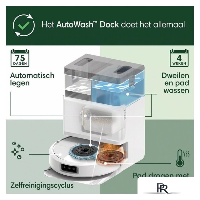 Робот-пылесос iRobot Roomba Plus 505 Combo Robot + AutoWash Dock (белый) - Изображение №6 — Интернет-магазин ПроЗаказ