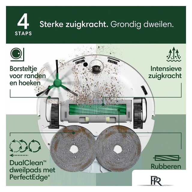 Робот-пылесос iRobot Roomba Plus 505 Combo Robot + AutoWash Dock (белый) - Изображение №7 — Интернет-магазин ПроЗаказ
