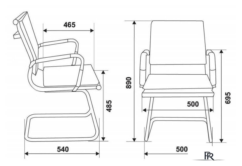 Офисный стул Бюрократ CH-993-Low-V (красный/низкая спинка/хром) - Изображение №3 — Интернет-магазин ПроЗаказ