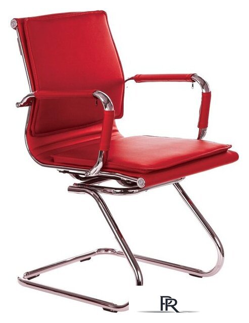 Офисный стул Бюрократ CH-993-Low-V (красный/низкая спинка/хром) - Изображение №1 — Интернет-магазин ПроЗаказ